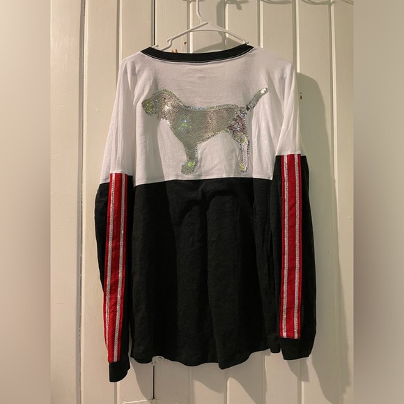 Vs. PINK bling dog tee-medium NWT - Picture 1 of 9